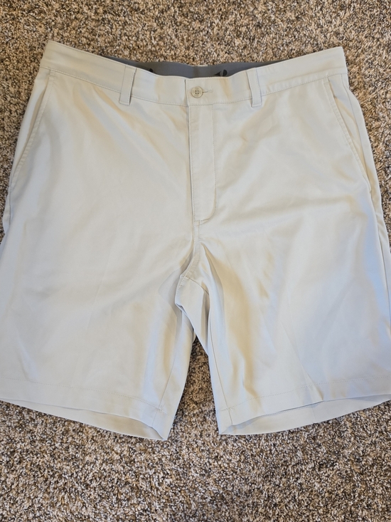Grand Slam Other - Grand Slam Cream Flat-Front Men's Shorts
